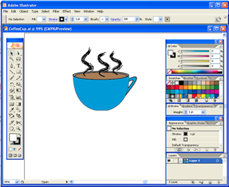 Screenshot of Adobe Illustrator CS2